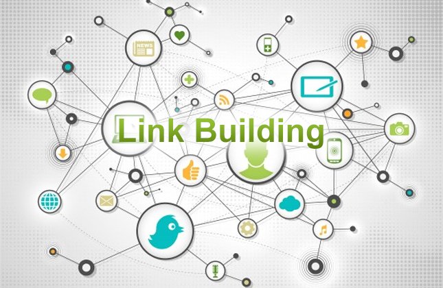 Link building network diagram illustration